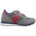 Saucony Kids Originals Jazz Hook & Loop (Toddler/Little Kid) Grey/Red