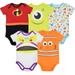 Disney Pixar Baby Boys 5 Pack Bodysuit Nemo Buzz Incredibles Monsters Inc 18 Months