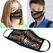 2Pcs Unisex Sequin Cloth 3D Face Mask Protect Reusable Comfy Washable Made in USA Masks