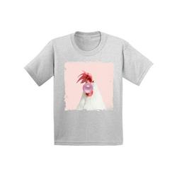 Awkward Styles Pink Bubble Shirt Cute Infant Shirt Rooster Shirt Animals Prints Kids T Shirt Rooster Infant Tshirt Cute Gifts for Children Clothing Lovely Shirt Rooster Lovers Funny Gifts for Kids