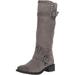 Sam Edelman Women's Deryn Knee High Boot 8.5M Steel Grey Suede NEW