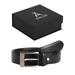 Affilare Men's Genuine Italian Leather Dress Belt 35mm Black Brown Tan 12EX35