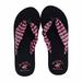 Beverly Hills Polo Club ROLA Women's Striped Platform Wedge Flip Flop Sandal Thong (Pink & Black_size 9)