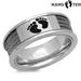 Hang Ten Mens Assorted Stainless Steel Ring Band Wire Accent