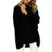 S-XXXL Ladies Solid Color Loose Tunic Autumn Office T-Shirts Long Dolman Sleeve Vacation Fashion Shirts Tops Women's Loungewear Workwear T-Shirts Pullover Tunics