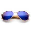 High Qaulity Real Bamboo Arm Aviator Sunglasses Bamboo Sunglasses for Men & Women