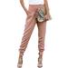 Womens Harems Straight Leg Elastic Waisted Pants Jogger Casual Work Trousers