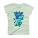 Geometric Triangles Outer Space Galaxy Girls Graphic Tee - Design By Humans