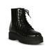 Women Lace Up Lug Sole Combat Booties 19287