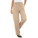 Woman Within Women's Plus Size 7-Day Knit Ribbed Straight Leg Pant