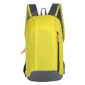 Elenxs Backpack Zipper Oxford Cloth 10L Knapsack Adjustable Strap Shoulder Bag Rucksack for Outdoor, Yellow