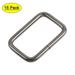 Uxcell Metal Rectangle Buckles 32x20mm Inside Dimension for Bags Belts DIY Accessories Black, 15pcs