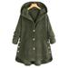 ZANZEA Women Winter Full Sleeve Corduroy Warm Coats Trench Coats Hoodies Outwear