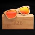 Famure Sunglasses for AZB Bamboo Glasses Coated Bamboo Polarized Sunglasses Wooden Vintage Sunglasses With Bamboo Box