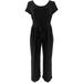 Halston Jet Set Jersey Tie-Front Jumpsuit Women's A308106