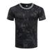 Greyghost cx-Camouflage T-Shirt Quick Dry Breathable Tights Tactical T-shirt Mens Compression T Shirt Fitness Bodybulding Running Outdoor