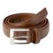 Sportoli Mens Belt Classic Stitched Genuine Leather Dress Belts - Black & More Colors