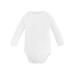 Baby Organic Cotton Long Sleeve Lap Shoulder Bodysuit Onesie