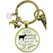 Goat Keychain Funny God Made Goats and Women It Was Good