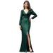 Ever-Pretty Womens Elegant Sequin Formal Evening Prom Dresses for Women 00824 Dark Green US4