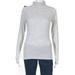 Club Monaco Womens Julie Speckle Turtleneck Sweater Grey Size Medium