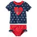 Carters Baby Clothing Outfit Girls Fourth of July Rashguard Set Star Spangled Cutie Red