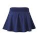 Womens Pleated Tennis Skirts with Shorts, Athletic Skort for Golf Sport Running Workout, Navy Blue, S