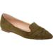 Women's Journee Collection Mindee Pointed Toe Smoking Flat