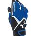 under armour men's clean-up vi batting gloves, royal (400)/white, x-large