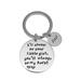 Dad I'll always be your little girl, you'll always be my hero Stainless Steel Keychain