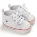Binpure Kids Canvas Shoes, Fashionable Anti-Slip Prewalker Baby Shoes Sneakers for Boys and Girls