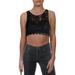 Sequin Hearts Womens Juniors Lace Sleeveless Crop Top