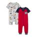 The Children's Place Baby Boy & Toddler Boy Sports Snug Fit Cotton One Piece Pajamas 2-Pack (NB-24M)