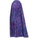 Hand Printed Bali Batik Purple Skirt - Small