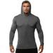 Avamo Mens Long Sleeve Muscle T-Shirts Hooded Tops Boys Gym Jogging Running Hoodies Pullover Workout Jogger Hooded Sweatshirt