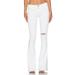 Rag & Bone Women's White High Rise Bell Jeans (28)