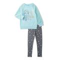 Frozen 2 Toddler Girls Frozen 2 Elsa Faux Fur French Terry Sweatshirt & Leggings, 2-Piece Outfit Set