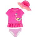 Carter Little Kid Girls Rash Guard Swimsuit 3 Piece Set