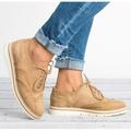 Women Casual Shoes Workout Flats Wing tip Oxfords Vintage Lace up Flats Shoes