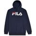 Fila Hoodie Mens Hoodies Pullover Big And Tall Fleece Hoodie Fila Sweatshirt NAVY 2X