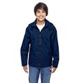 The Team 365 Youth Conquest Jacket with Fleece Lining - SPORT DARK NAVY - M