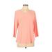 Pre-Owned Roz & Ali Women's Size L Long Sleeve Blouse