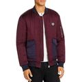 Scotch & Soda COMBO A Slim Fit Quilted Satin Bomber Jacket, US X-Large