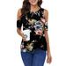 Sexy Dance Summer Shirt Blouse for Women Casual Loose Floral Print Tunic Tops Ladies O-neck Off Shoulder Beach Tee Top