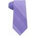 Calvin Klein Men's Lilac Particle Striped Slim Neck Tie Silk, Purple - NEW