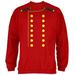 Halloween Hotel Bellhop Costume Red Adult Sweatshirt - Medium