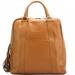 Italian Artisan 563-6111-Tan Womens Luxury Leather Tote Backpack Handbag, Tan