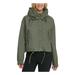 DKNY Womens Green Pocketed Zip Up Jacket Size M