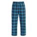 Gioberti Mens Yarn-Dye Brushed Flannel Pajama Pants, Elastic Waist