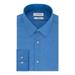 CALVIN KLEIN Mens Blue Heather Collared Dress Shirt XL 17.5- 34/35